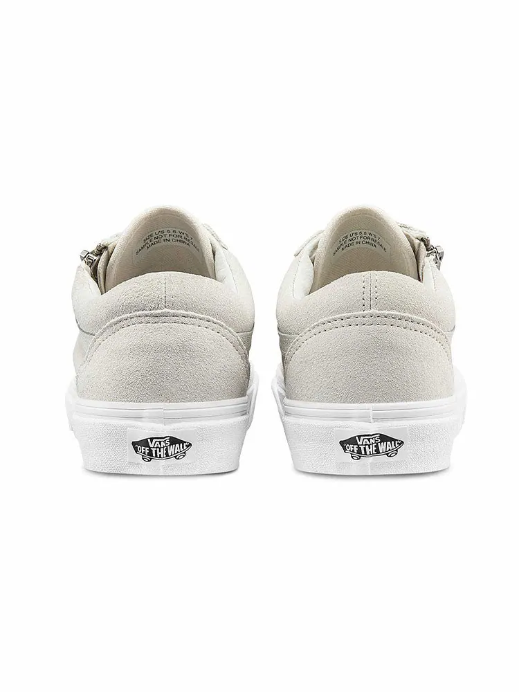Кеды Vans Old Skool Zip Casual Low Tops Skateboarding Shoes Unisex White — изображение 5 из 5, белый