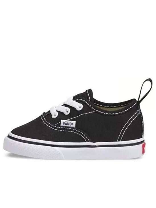 Кроссовки authentic elastic lace 'black' Vans — изображение 1 из 4, черный
