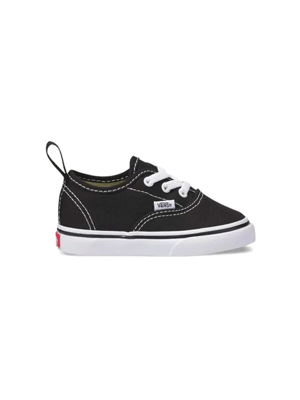 Кроссовки authentic elastic lace 'black' Vans — изображение 2 из 4, черный