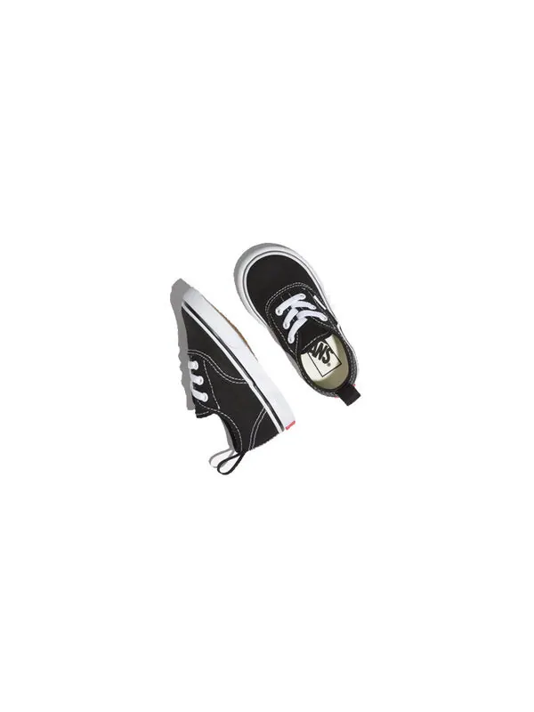 Кроссовки authentic elastic lace 'black' Vans — изображение 3 из 4, черный