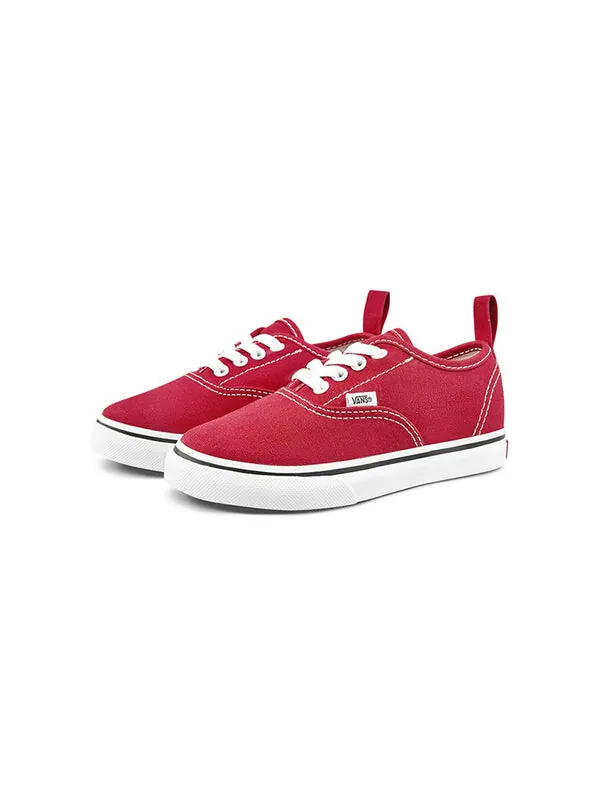Кроссовки authentic elastic lace 'racing red' Vans — изображение 2 из 4, красный