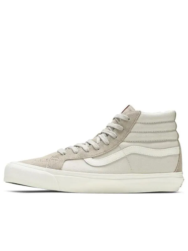 Кроссовки og sk8-hi lx suede 'feather grey' Vans — изображение 1 из 4, серый