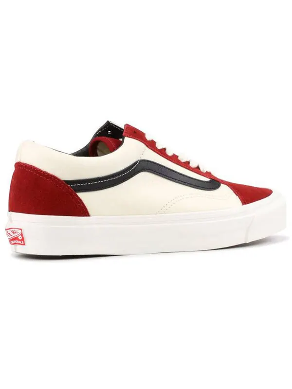 Кроссовки og old skool lx 'red dahlia' Vans — изображение 3 из 4, красный/белый