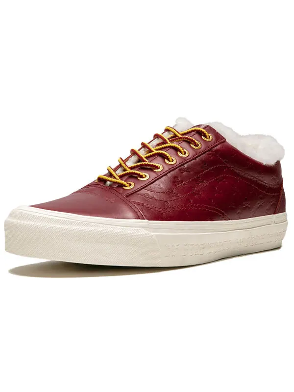 Кроссовки kith x mastermind world x og old skool lx 'brown' Vans — изображение 2 из 4, винный красный