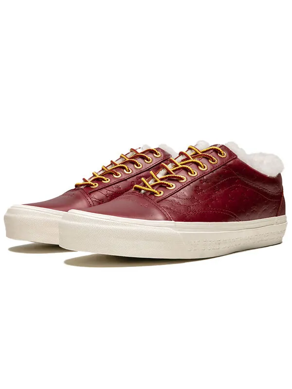 Кроссовки kith x mastermind world x og old skool lx 'brown' Vans — изображение 3 из 4, винный красный