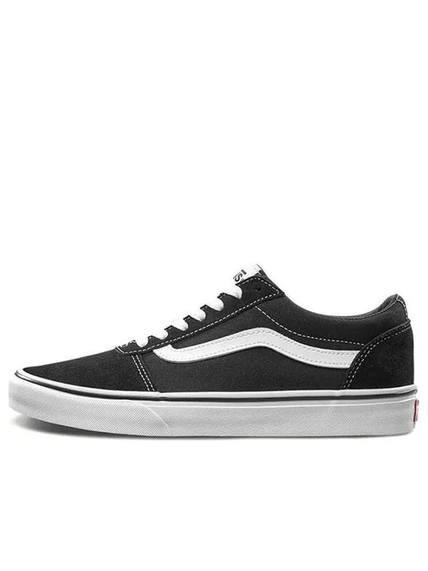 Кроссовки ward suede canvas 'black white' Vans — изображение 1 из 4, черный
