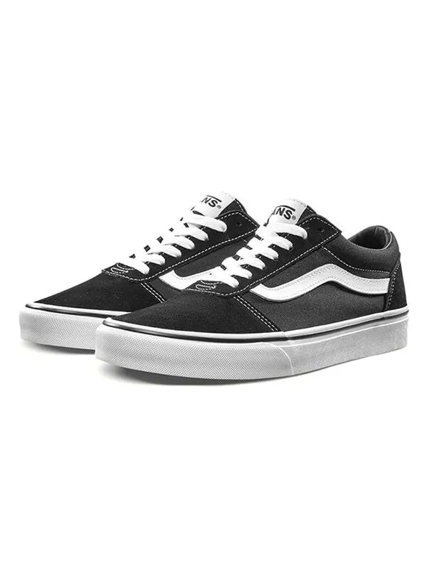 Кроссовки ward suede canvas 'black white' Vans — изображение 3 из 4, черный