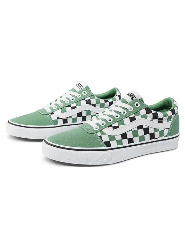 Кроссовки ward 'checkered green' Vans — изображение 2 из 4, зеленый/белый/черный