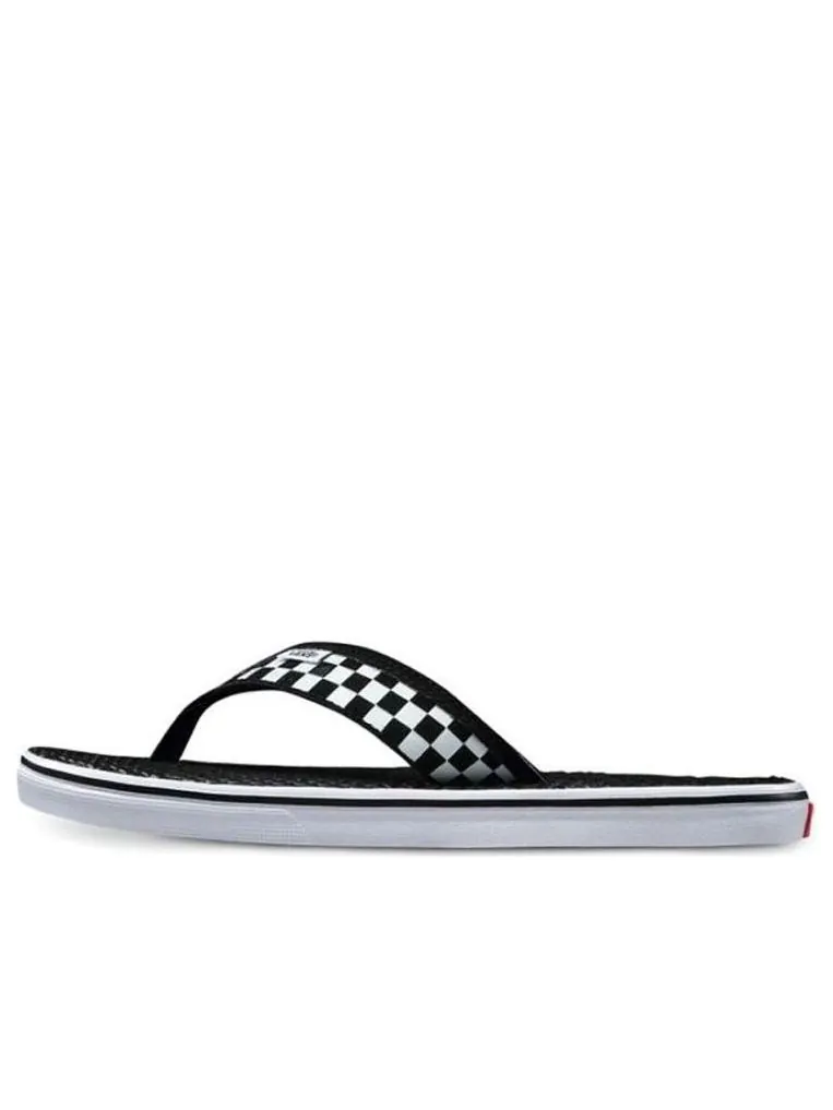 Шлепанцы Vans La Costa Lite 'Checkerboard - Black White' — изображение 1 из 5, черный