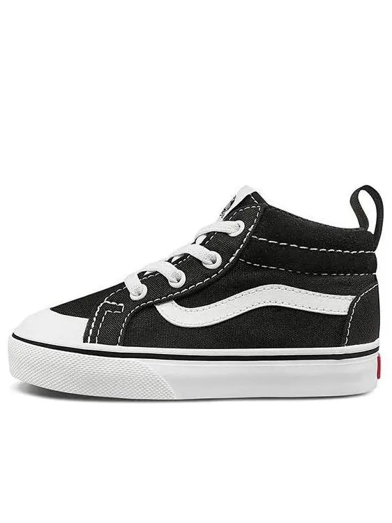 Кроссовки racer mid 'black white' Vans — изображение 1 из 4, черный