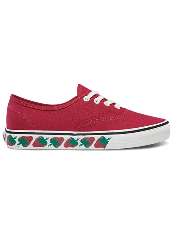 Кроссовки authentic 'strawberry tape' Vans — изображение 2 из 4, красный
