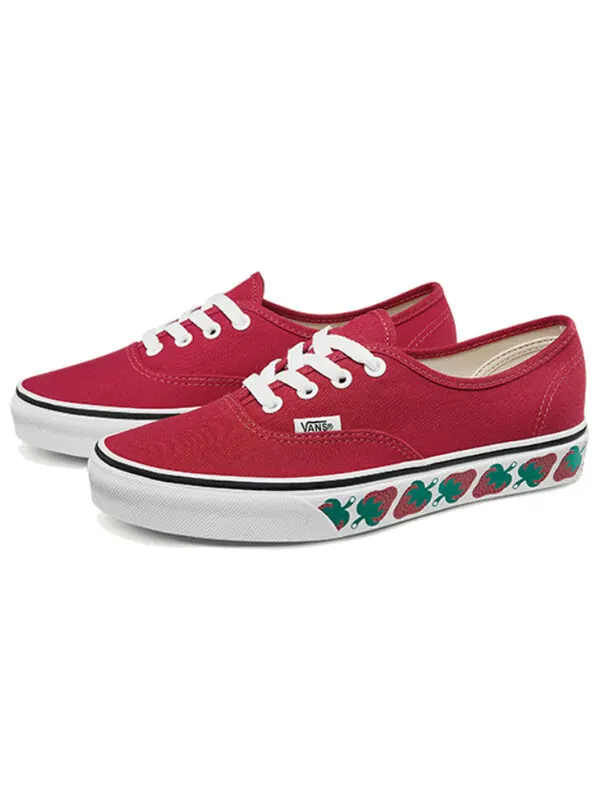 Кроссовки authentic 'strawberry tape' Vans — изображение 3 из 4, красный
