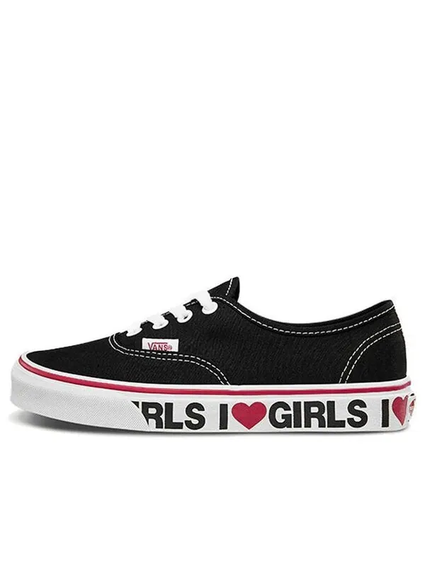 Кроссовки authentic 'i love girls' Vans — изображение 1 из 4, черный/белый