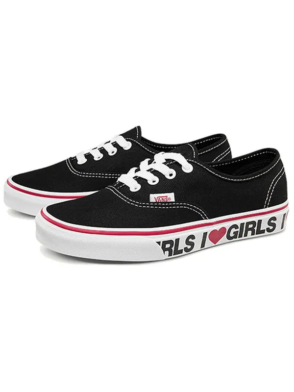Кроссовки authentic 'i love girls' Vans — изображение 3 из 4, черный/белый