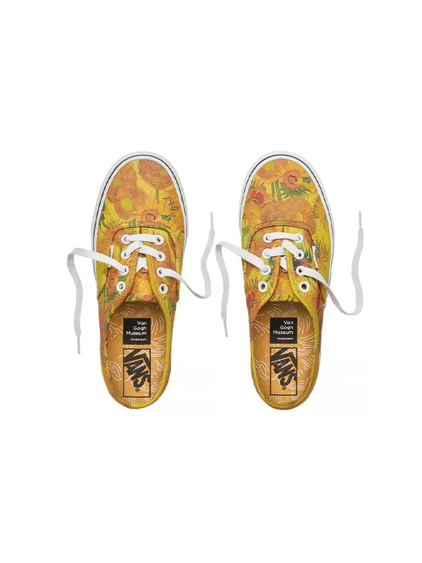 Кроссовки vincent van gogh x authentic 'sunflowers' Vans — изображение 3 из 4, желтый