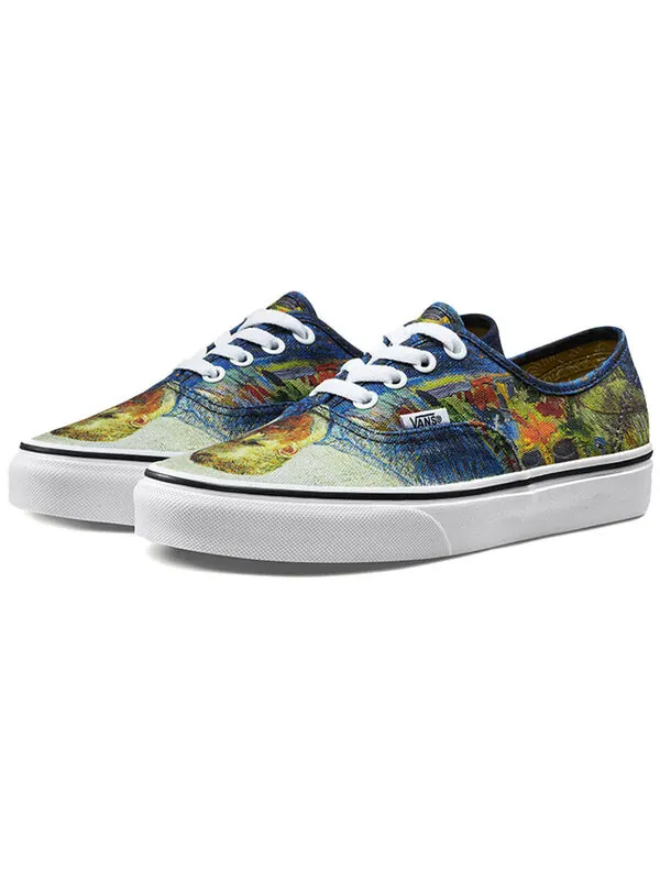 Кроссовки vincent van gogh x authentic 'self-portrait' Vans — изображение 2 из 4, синий/белый