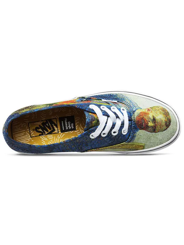 Кроссовки vincent van gogh x authentic 'self-portrait' Vans — изображение 4 из 4, синий/белый