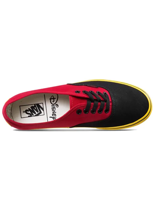 Кроссовки disney x authentic 'mickey' Vans — изображение 3 из 4, красный/черный/желтый