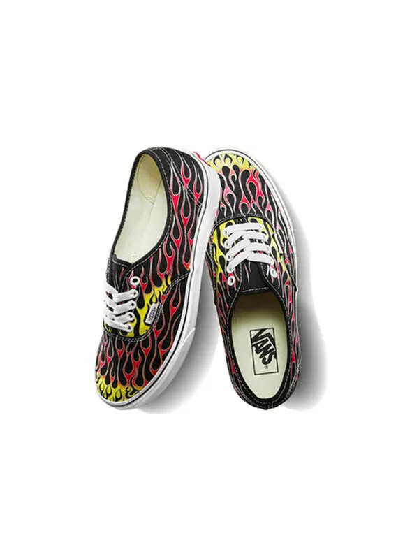 Кроссовки authentic 'mash up flames' Vans — изображение 4 из 4, черный