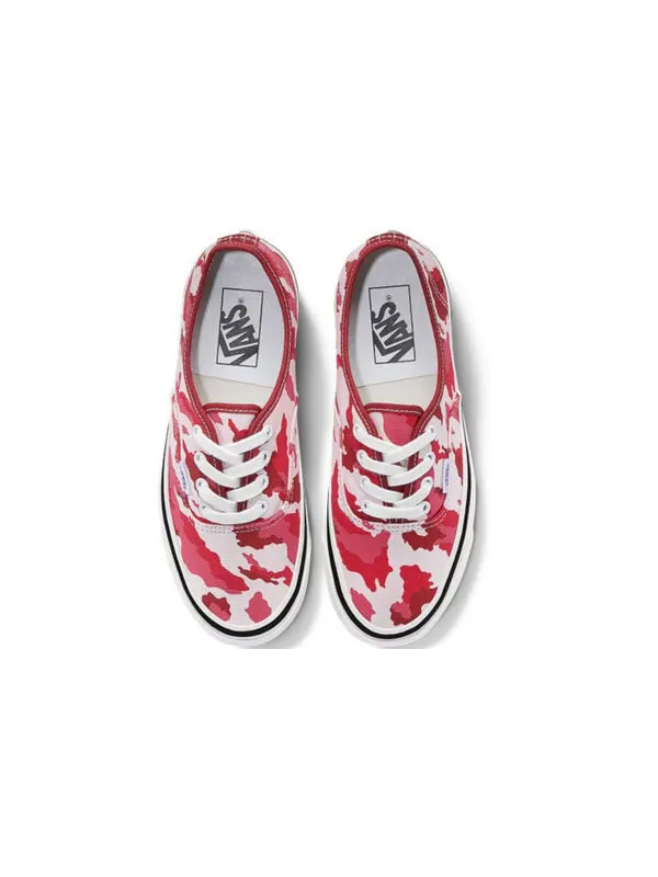 Кроссовки authentic 44 dx red camouflage Vans — изображение 3 из 4, красный