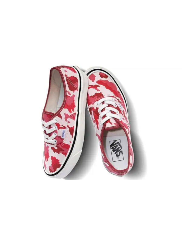 Кроссовки authentic 44 dx red camouflage Vans — изображение 4 из 4, красный