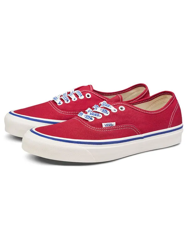 Кроссовки authentic 44 'og red/og lace' Vans — изображение 2 из 4, красный