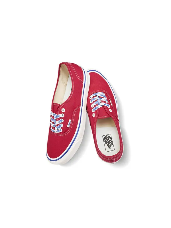 Кроссовки authentic 44 'og red/og lace' Vans — изображение 4 из 4, красный