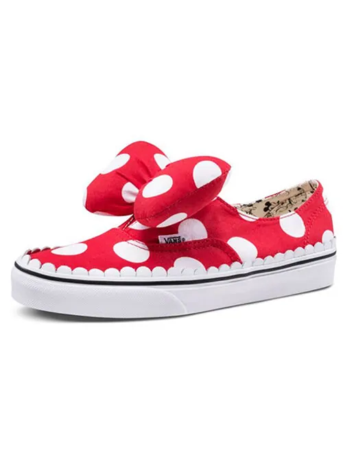 Кроссовки disney x authentic gore 'minnie's bow' Vans — изображение 2 из 4, красный/белый