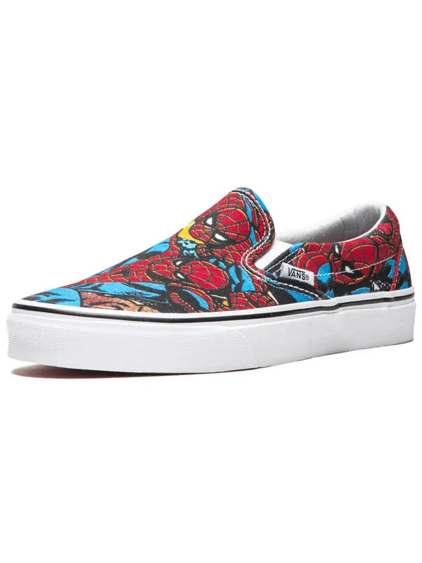 Кроссовки marvel x slip-on 'spiderman' Vans — изображение 2 из 4, красный/синий