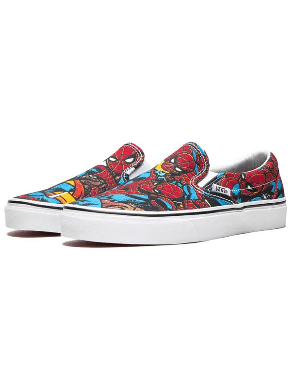 Кроссовки marvel x slip-on 'spiderman' Vans — изображение 3 из 4, красный/синий