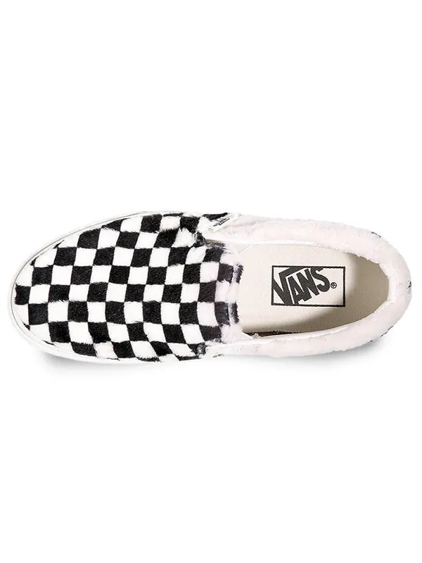 Кроссовки classic slip-on 'sherpa' Vans — изображение 4 из 4, черный
