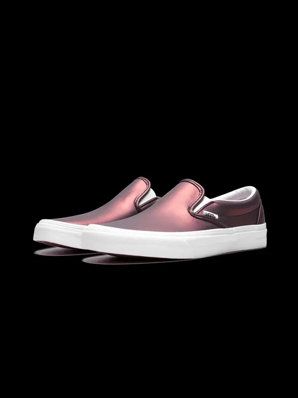 Кроссовки classic slip-on 'muted metallic - red' Vans — изображение 2 из 4, красный