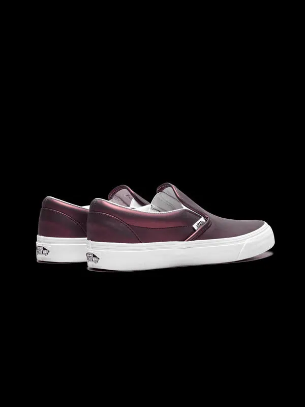 Кроссовки classic slip-on 'muted metallic - red' Vans — изображение 3 из 4, красный