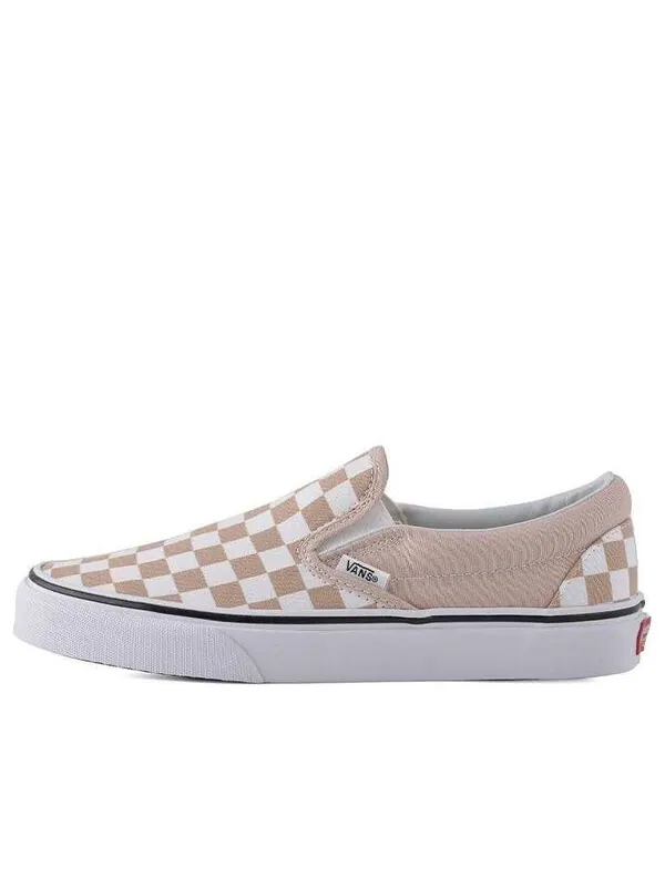 Кроссовки classic slip-on 'checkerboard frappe' Vans — изображение 1 из 4, розовый белый