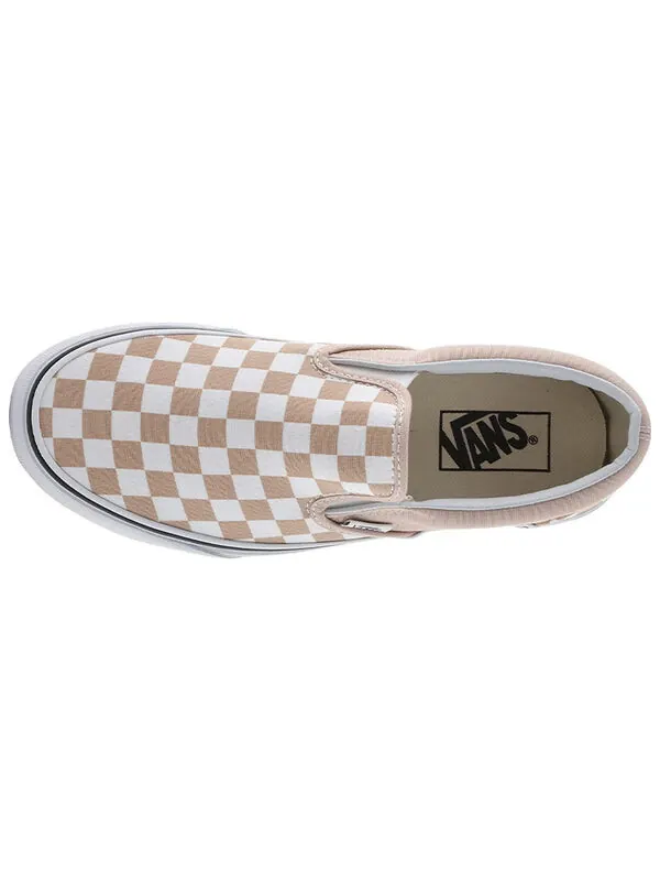 Кроссовки classic slip-on 'checkerboard frappe' Vans — изображение 3 из 4, розовый белый