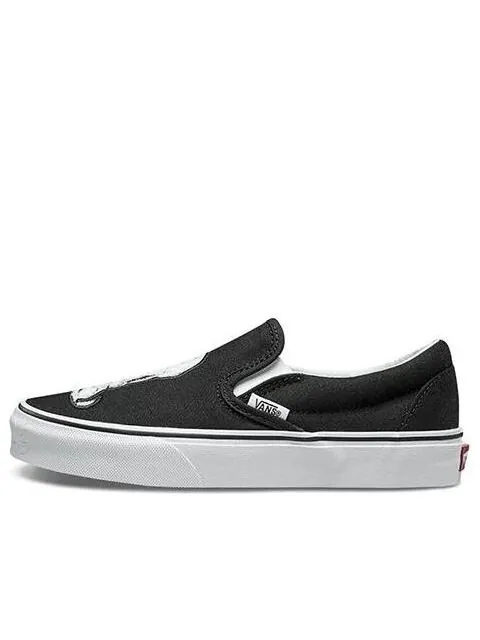 Кроссовки peanuts x classic slip-on black Vans — изображение 1 из 4, черный