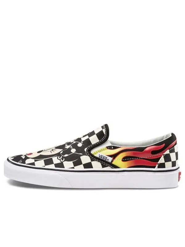 Кроссовки disney x slip-on 'mickey & minnie' Vans — изображение 1 из 4, черный