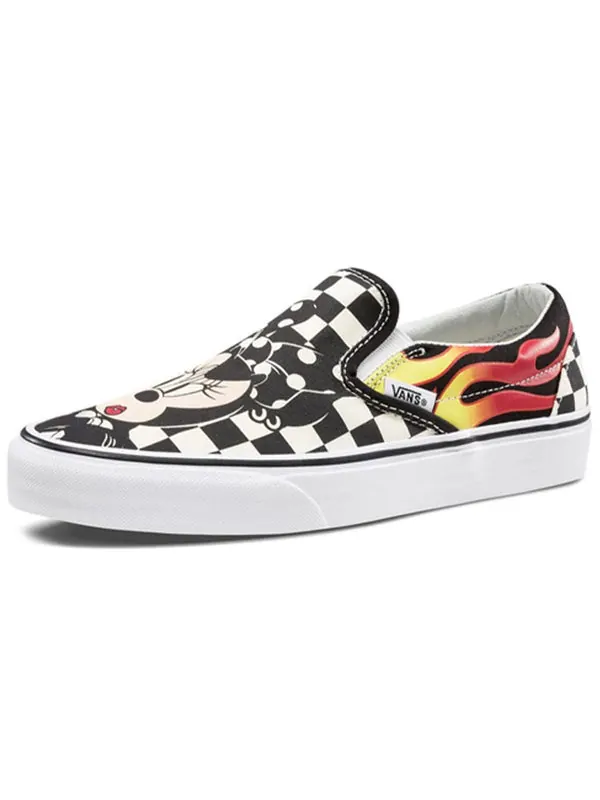 Кроссовки disney x slip-on 'mickey & minnie' Vans — изображение 2 из 4, черный