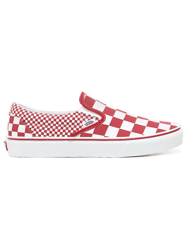Кроссовки classic slip-on 'red mix checker' Vans — изображение 2 из 4, красный