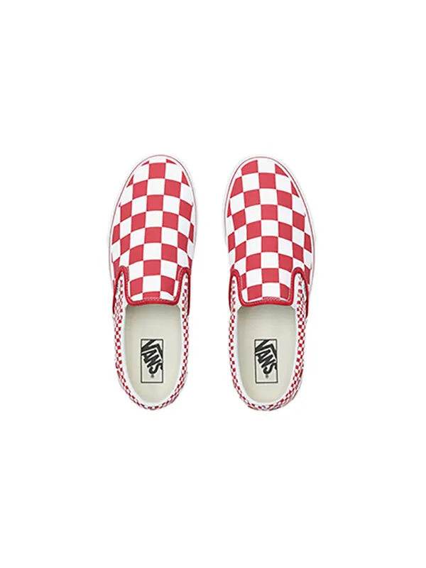 Кроссовки classic slip-on 'red mix checker' Vans — изображение 3 из 4, красный