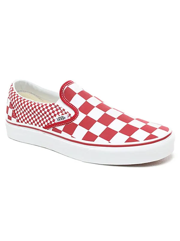 Кроссовки classic slip-on 'red mix checker' Vans — изображение 4 из 4, красный