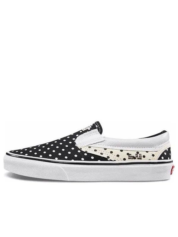 Кроссовки classic slip-on 'black white sail' Vans — изображение 1 из 4, черный/белый