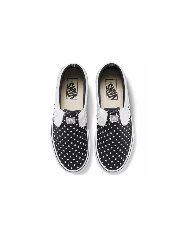 Кроссовки classic slip-on 'black white sail' Vans — изображение 3 из 4, черный/белый