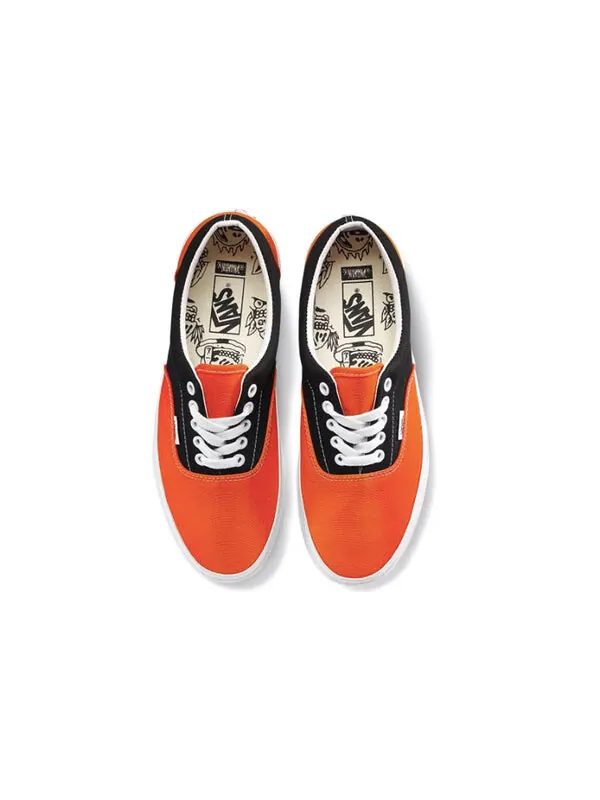 Кроссовки era skeleton printing retro casual canvas shoes black orange colorblock 'black orange' Vans — изображение 3 из 4