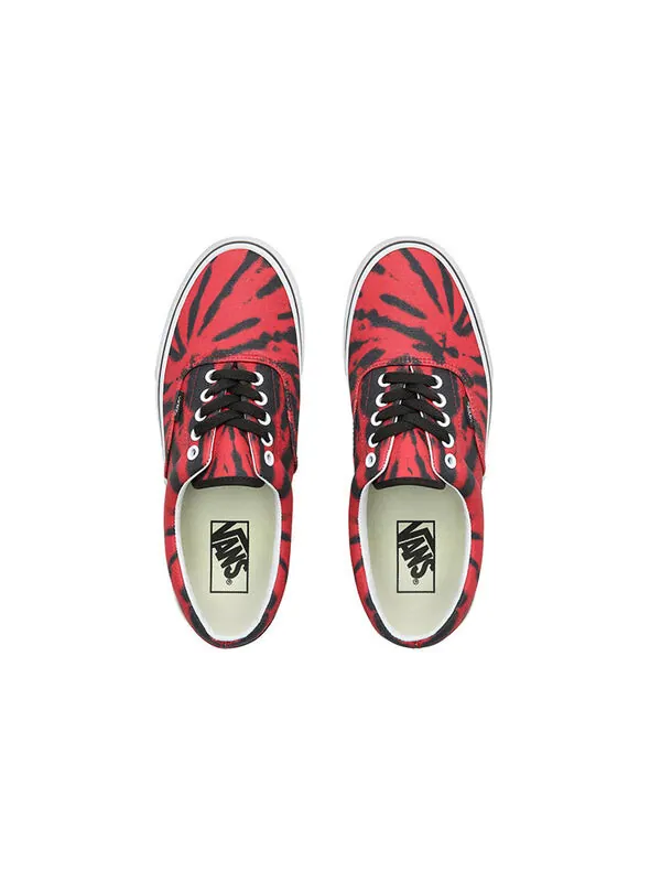 Кроссовки era 'tie-dye - tango red' Vans — изображение 4 из 4, черный/красный