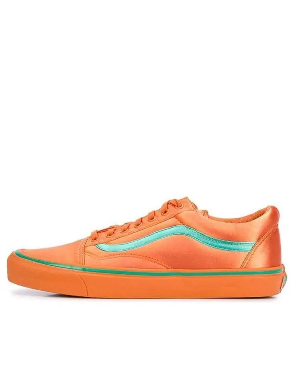Кроссовки opening ceremony x old skool satin 'burnt orange' Vans — изображение 1 из 4, оранжевый/зеленый