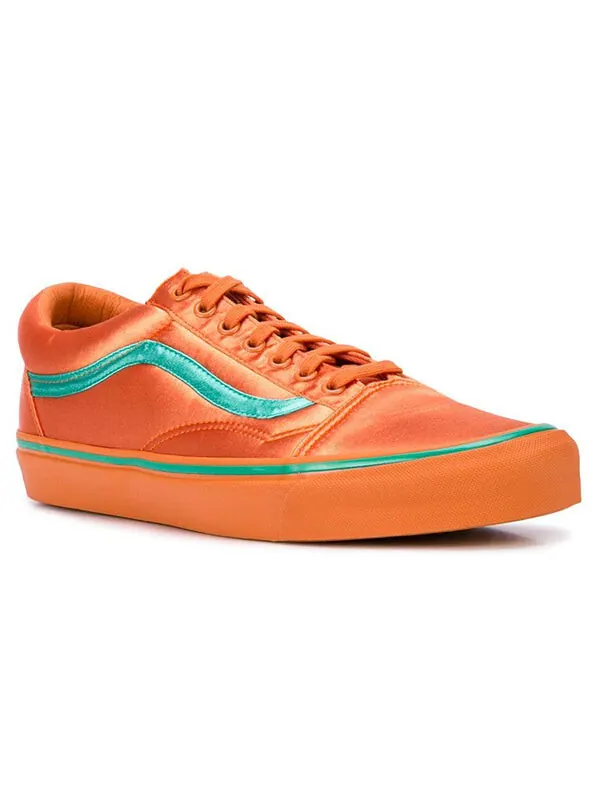 Кроссовки opening ceremony x old skool satin 'burnt orange' Vans — изображение 2 из 4, оранжевый/зеленый