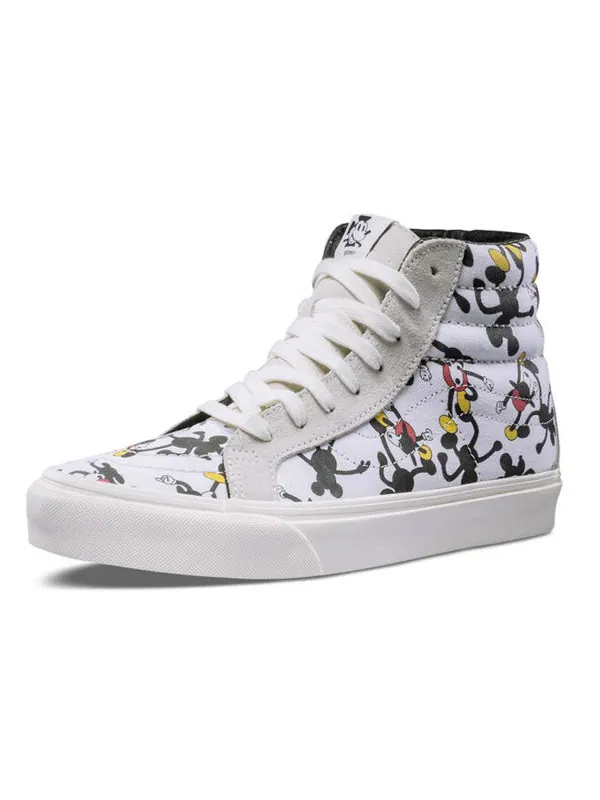 Кроссовки disney x geoff mcfetridge x sk8-hi 'mickey's 90th' Vans — изображение 3 из 4, белый