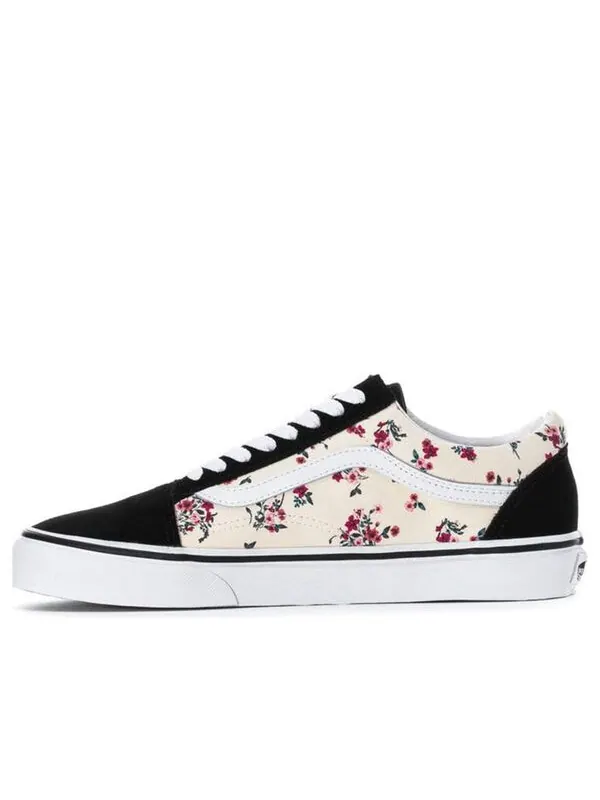 Кроссовки old skool 'ditsy floral - white' Vans — изображение 1 из 4, черный/белый