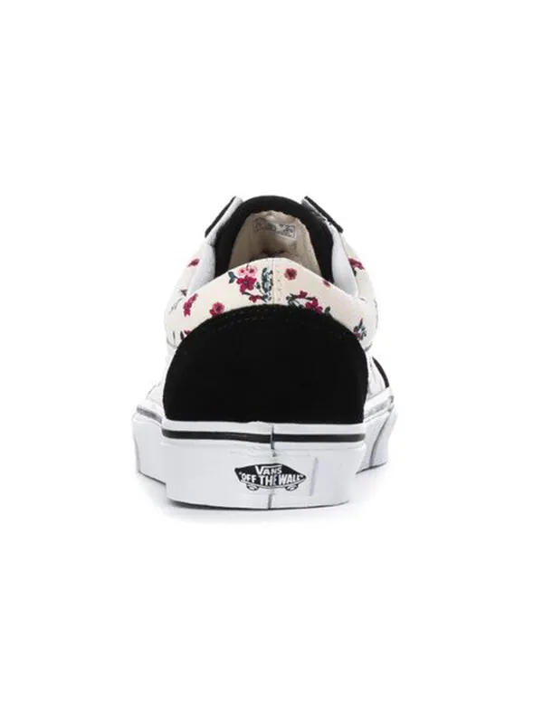 Кроссовки old skool 'ditsy floral - white' Vans — изображение 4 из 4, черный/белый
